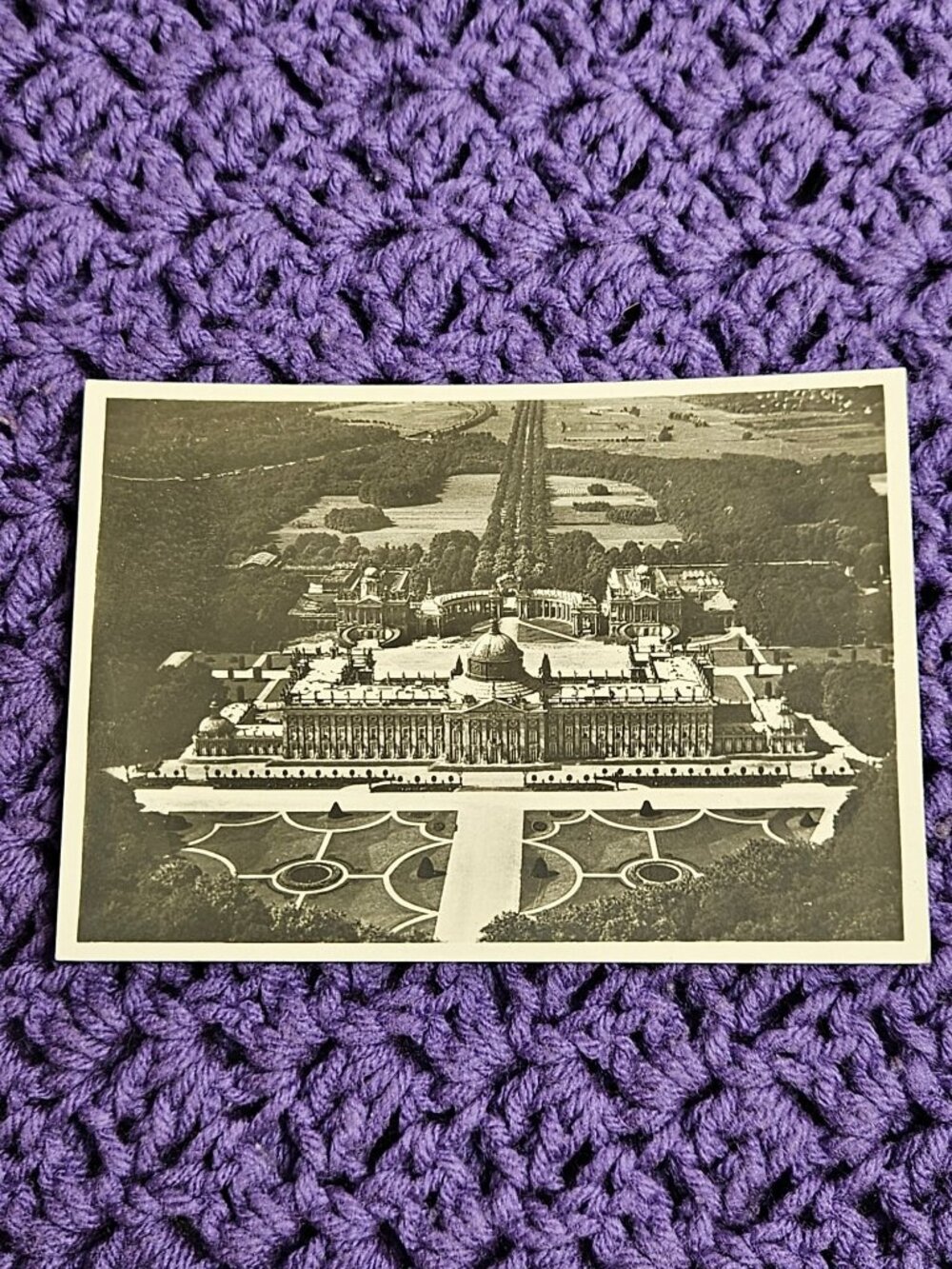 Potsdam New Palace taken from airplane Postcard